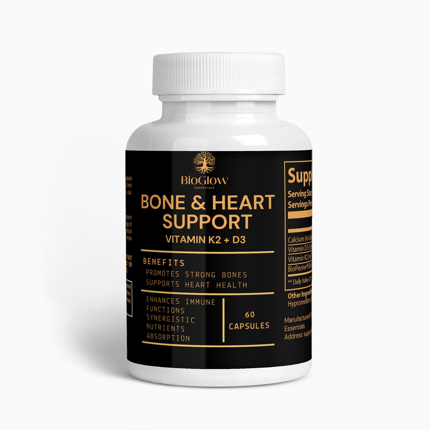 Vitamin D3 + K2 Complex | Bone & Heart Support